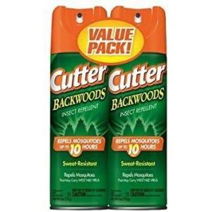 imageCutter Backwoods Insect Repellent 2 Pack Repels Mosquitos for Up To 10 Hours 25 DEET 6 Ounce Aerosol Spray