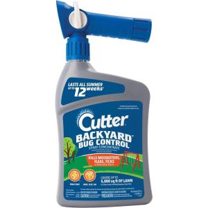 imageCutter Backyard Bug Control Spray Concentrate 3 Pack Kills Mosquitoes Fleas ampamp Listed Ants 32 fl Ounce1 Pack