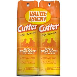 imageCutter Insect Repellent Twin Pack 26 Ounce Aerosol Cans With 7 Percent DEET