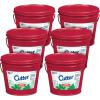 imageCutter Candle Outdoor Soy Wax Candle Made with Real Citronella Oil and Cornmint Oil Reduces The Presence of Mosquitoes with A Light Fragrant Citronella and Mint Scent 17 Ounces 6 Pack17 Oz Pack of 6