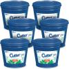 image:imageCutter Candle 17 Ounces Outdoor Soy Wax Candle Made with Real Citronella Oil and Cornmint Oil Reduces The Presence of Mosquitoes with A Light Fragrant Citronella and Mint Scent 6 PackBlue Bucket Pack of 6