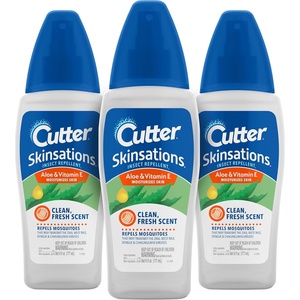 image:imageCutter Skinsations Mosquito and Insect Repellent Bug Spray 6 Ounces Clean Fresh Scent 3 Pack